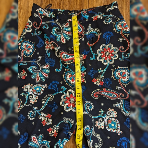 Kate Moss Topshop Paisley High-Waisted Pants - Picture 3 of 5